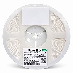 Chip Resistor 10R 0805 SMD 0.125W 5% Royalohm 0805W8J0100T5E Rolo 5K
