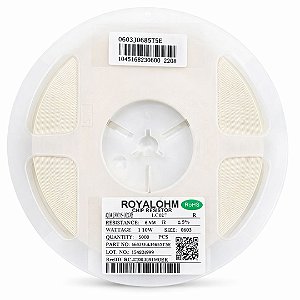 0603WAFJ0685T5E Resistor SMD 6.8MΩ 0603 0.1W 5% – Rolo com 5000 Peças