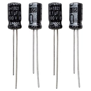 Capacitor 0.1uF 100V Eletrolítico Radial 85°C 5x11mm B41821 Epcos