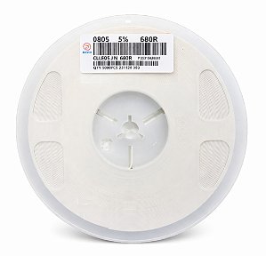 CLLE05JN680R – Resistor SMD 680 Ohms 0805 5% - Rolo 5.000 Unidades