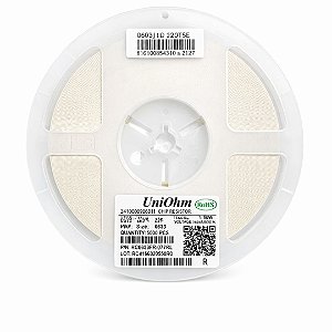 Resistor 22R SMD 0603 1/10W 5% Royalohm 0603WAJ0220T5E – 5.000 Unidades