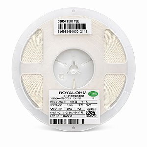 Resistor SMD 0805 1K5Ω 1/8W 1% Precision (0805W8F1501T5E) – 5000 Unidades