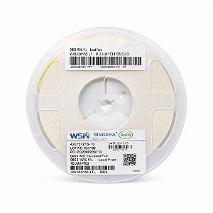 Resistor SMD 1.5MΩ 0603 1/10W 5% Rolo 5000 Unidades