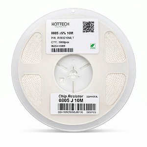 Resistor SMD 10MΩ 0603 1/8W 5% Rolo 5000 Unidades