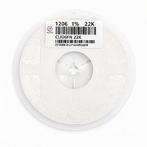 Resistor SMD 22KΩ 1206 1/4W 1% Rolo 5000 Unidades