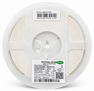 Rolo 5.000x Resistor Chip SMD 820K 0603 0.1W ±5% (0603WAJ0824T5E)