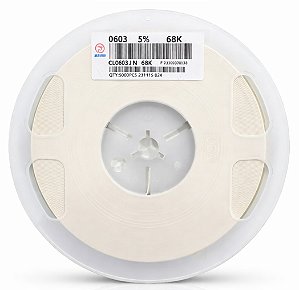 CL0603JN68K Resistor SMD 68K 0603 5% – Carretel 5.000 Unidades