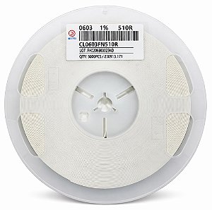 CL0603FN510R Resistor SMD 510R 0603 1% – Carretel 5000 Peças