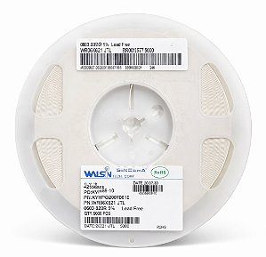 WR06X821 JTL - Resistor SMD 820R 0603 1/10W 5% - Rolo 5000 Peças
