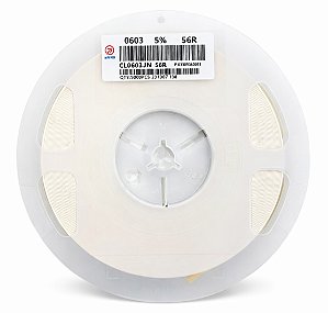 CL0603JN56R Resistor SMD 56R 0603 ±5% Rolo com 5000 Peças