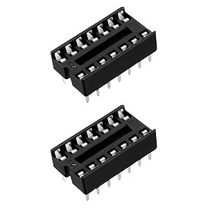 Soquete para CI DIP14 MAC14 14 Pinos PTH