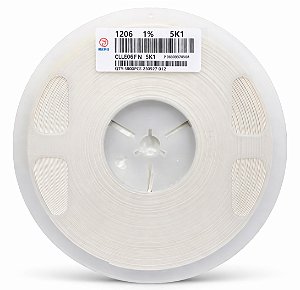 CLLE06FN5K1 Resistor Chip SMD 5K1 5.1KΩ 1206 1% – Rolo 5000 Unidades