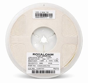 Rolo 5000x Resistor Chip SMD 5.6Ω 1206 0.25W ±5% PN 1206W4J056JT5E