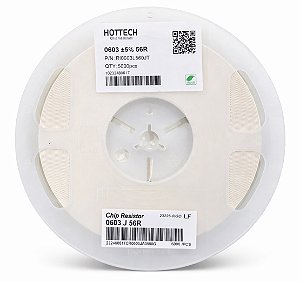 Resistor 56 Ohm SMD 0603 100mW 5% RI0603L560JT – Bobina 5.000 Peças