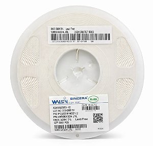 WR08X824 JTL Resistor SMD 820K 0805 1/8W – Embalagem 5.000 Unidades