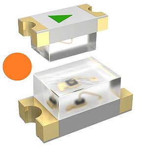 Diodo LED SMD 0603 Laranja 606nm 20mA LO L296-R2S2-24-0-20-R18-ZR-MM