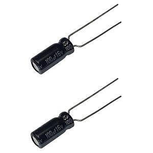 Capacitor Eletrolítico 100µF 16V 85°C 5x11mm PTH Samwha