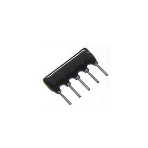 Rede de Resistores 4K7 5 Pinos Comum (4+1) Formato Mini