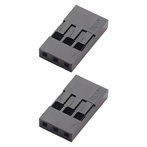 Header Modu Fêmea 1x3 2.54mm Vertical 180° PCB (254203HA298)