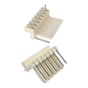 Conector Tipo KK 7P Macho 90 Graus 2.54mm Passo (5046-7)