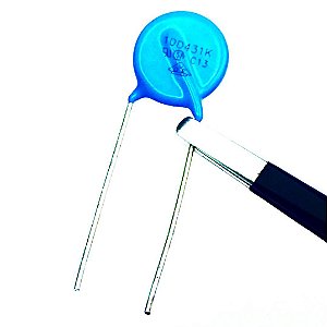Varistor Óxido Metálico 10D431K 275VAC 10mm Proteção Elétrica