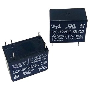 Relé PCB 12V 5 Pinos TRC-12VDC-SB-CD TTI Alta Confiabilidade