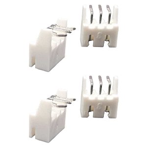 Conector Macho 3 Vias 90 Graus Pitch 2.54mm XH-3AWD Wire-to-Board