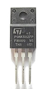 Transistor P9NK60ZFP 600V 7A MOSFET N-Channel TO-220FP Isolado