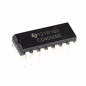 CD4066BE Quad Bilateral Switch CMOS 4x SPST DIP-14 Texas