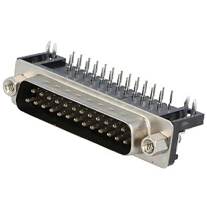 Conector D-Sub DB25 Macho Angular 90º PCB 25P DS1037-25MNAKT74-0CC