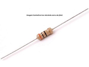 Resistor 390K CR25 1/4W 5% Filme de Carbono Axia