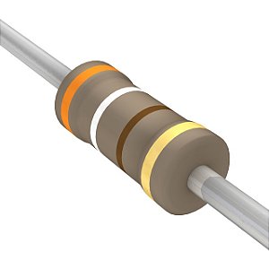 Resistor 390Ω CR25 Filme Carbono 5% 1/4 Watt Axial
