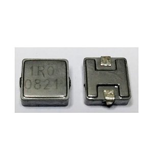 Bobina Indutora 1R SMD 10x10mm 0821 para Conversores DC-DC