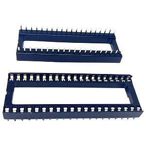 Soquete CI 40 Pinos DIP MAC40 PTH Tipo Estampado