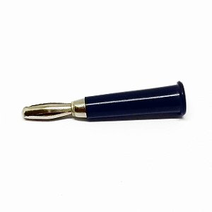 Conector Tipo Banana 4mm Médio Preto Macho para Multímetro e Fonte