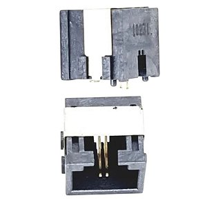 RJ11 Fêmea 2 Vias 2P2C C10147-102A4-L Conector para Telecom