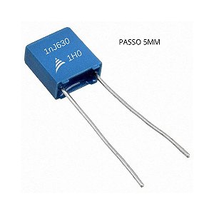 Capacitor 1nF 630V Poliéster MKT Passo 5mm EPCOS