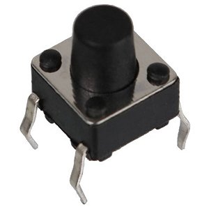 Chave Push Button Táctil 6x6x9mm 4 Pinos PCB KFC-A06