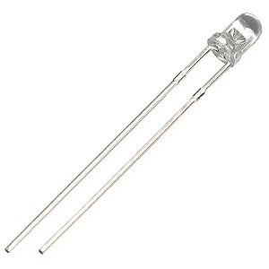 LED 3mm Verde Transparente 1000mcd Alta Intensidade Luminosa