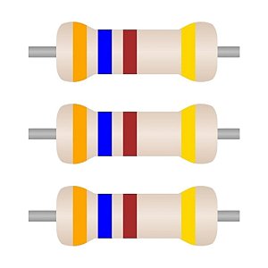 Resistor 360 Ohms CR12 0.167W ±5% Axial PTH – Pacote com 100