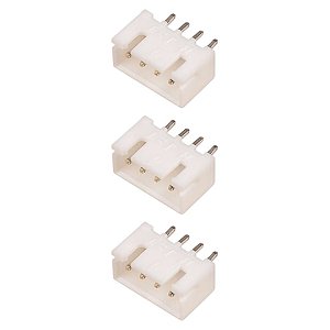 Conector Tipo KK 4P Macho Reto 180° 2.54mm Branco para PCB DS1069-4MVW