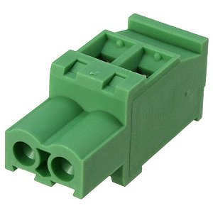 Borne Conector 2P Fêmea 5.00mm 180° Parafuso PCB 300V (TS02715B0000G)