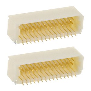 Conector Macho 30 Vias 2x15 90 Graus Pitch 1.0mm SM30B-SRDS-G-TF