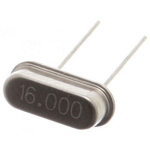 Cristal 16MHz HC-49/S Perfil Baixo Quartzo Alta Estabilidade