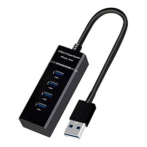 Expansor USB 3.0 4 Portas FY-544 Hub de Dados Alta Transferência