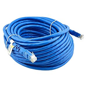 Patch Cord CAT.6 UTP 15m Azul Cabo LAN RJ45 Gigabit