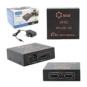 Splitter HDMI 1 Entrada para 2 Saídas 4K LT-CV003