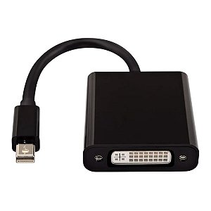 Conversor Mini DP para DVI-I 24+5 Fêmea c/ Extensão Flexível (Rabicho)