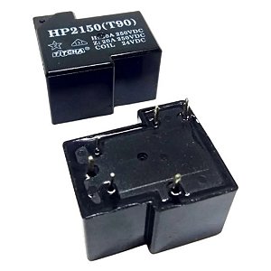 Relé 24VDC 20A HP2150 T90 6 Pinos Alta Corrente PCB