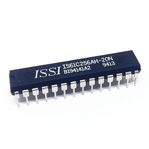 CI SRAM 256K IS61C256AH-20N DIP-28 20ns Memória Estática ISSI